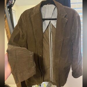 J. Crew Men's Dark Brown Corduroy Jacket